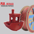 Filamento PLA Metal Vermelho Páprica 1,75mm 1Kg PrintaLot