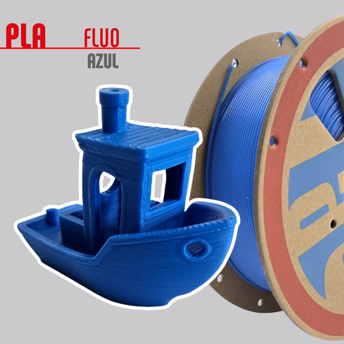 Filamento PLA Fluo Azul 1,75mm 1Kg PrintaLot