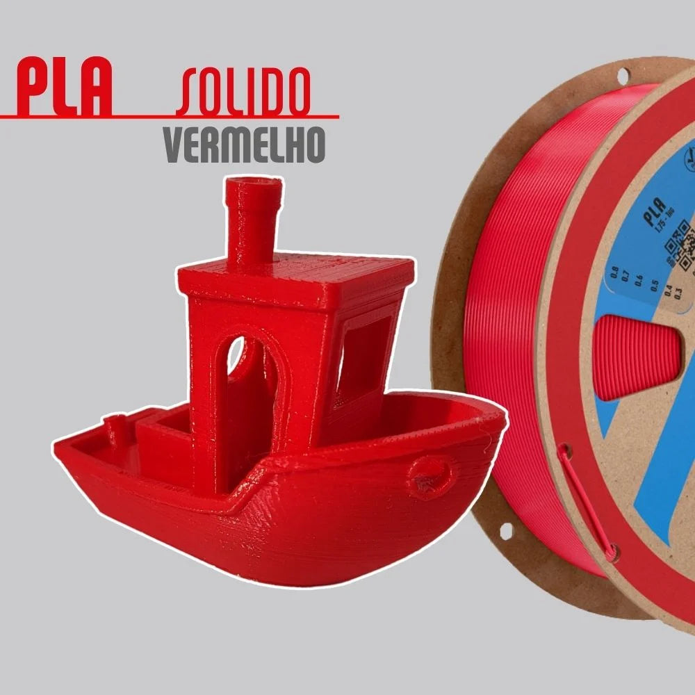 Filamento PLA Vermelho 175 1 kg