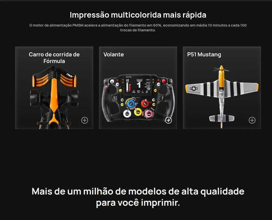 Impressora 3D Bambu Lab P2S + AMS 2 PRO - 110V