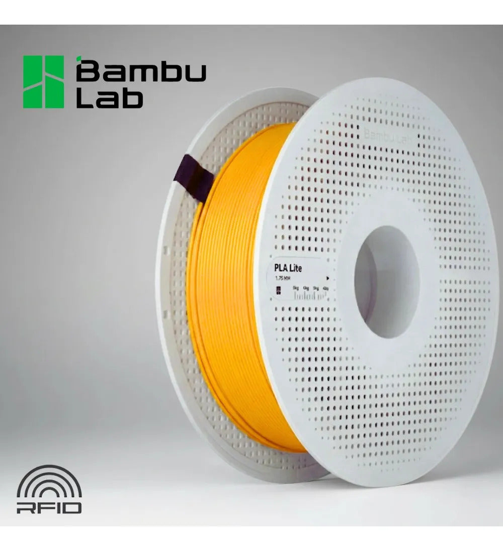 FILAM. 3D BAMBU PLA LITE AMAR GIRASSOL 1.75MM 1KG C/C RT