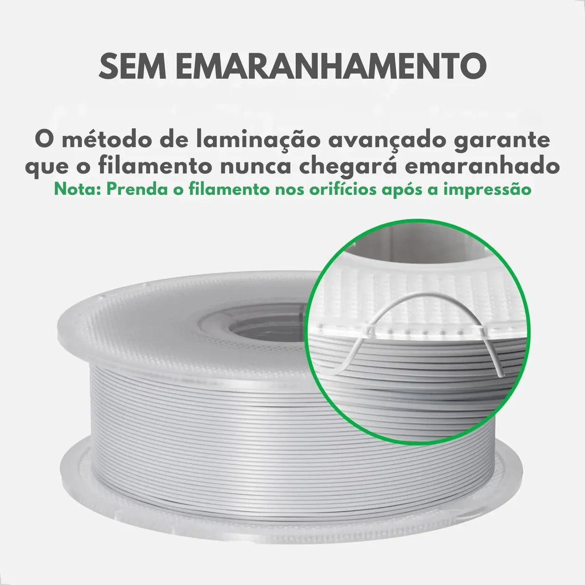 FILAM. 3D BAMBU PLA LITE CINZA ESCURO 1.75MM 1KG C/C RT