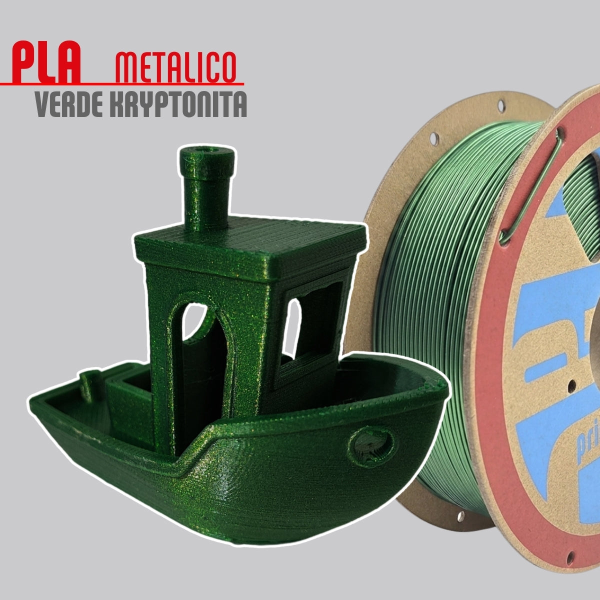 Filamento PLA Metal Kryptonita 175 1 kg