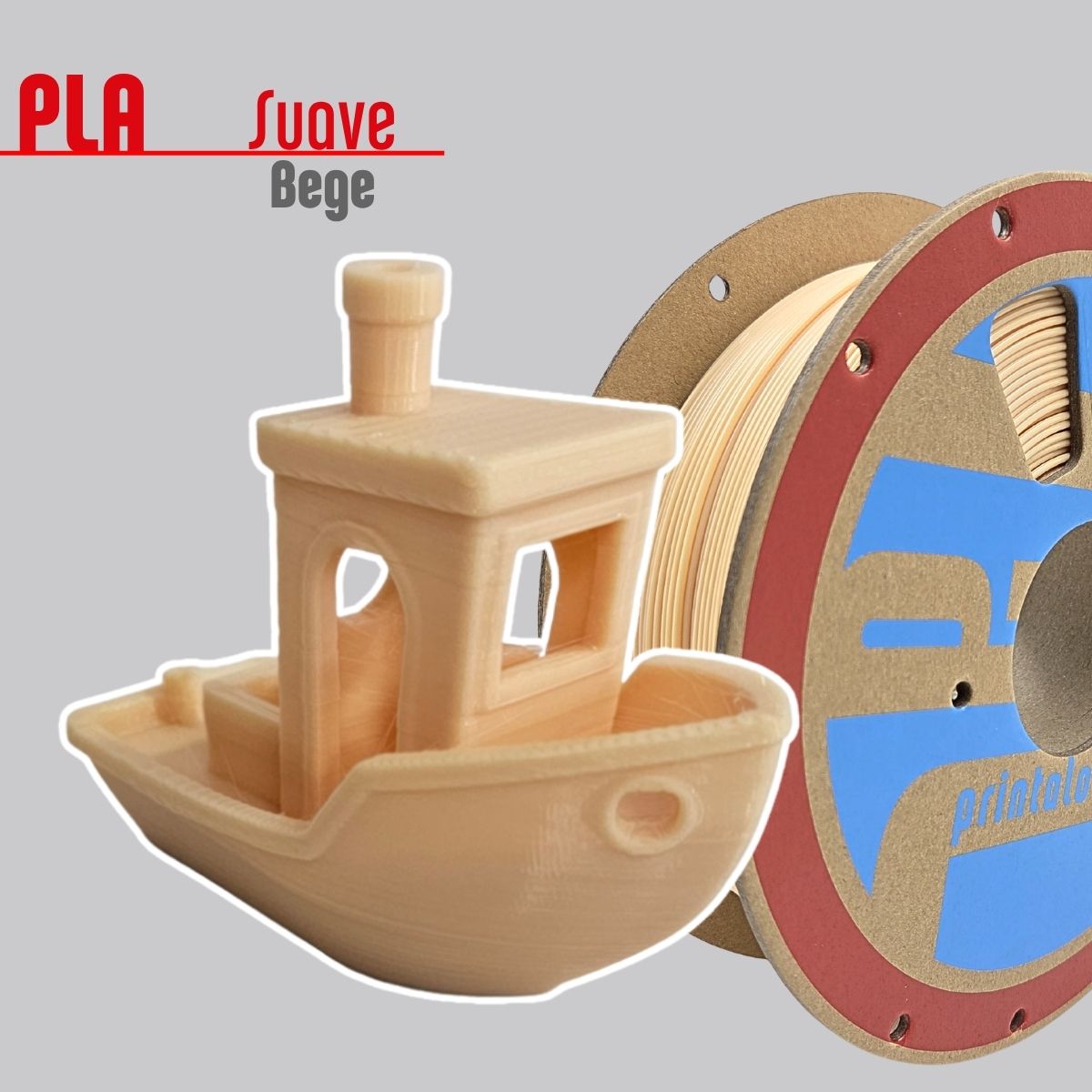 Filamento PLA Bege 1,75mm 1Kg PrintaLot