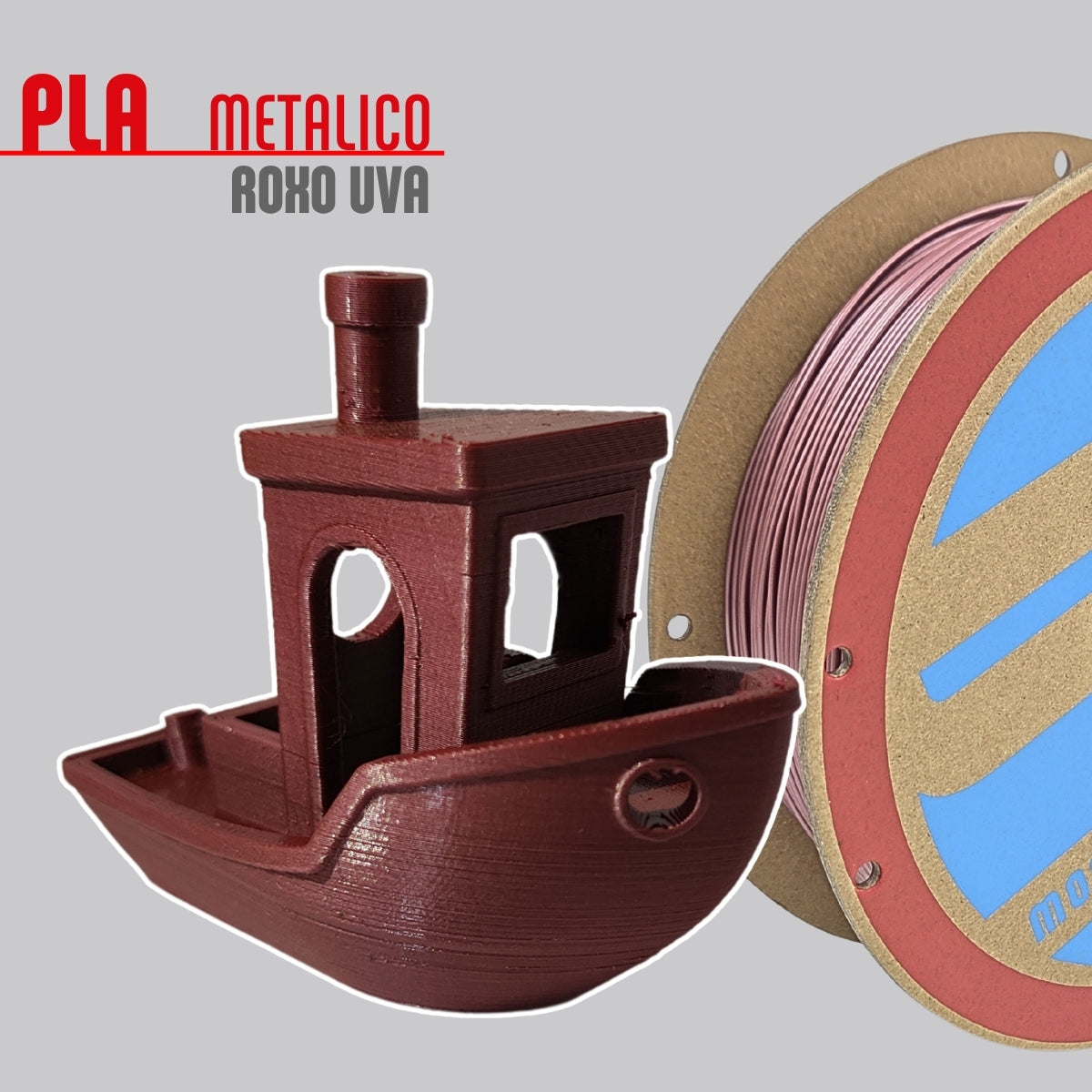 Filamento PLA Metal Roxo Uva 175 1 kg
