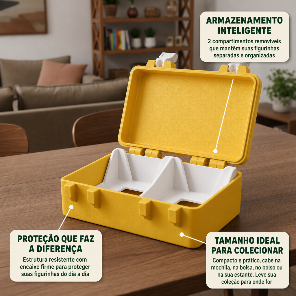 Porta Figurinha Copa do Mundo Com Taça - Verde e Amarelo