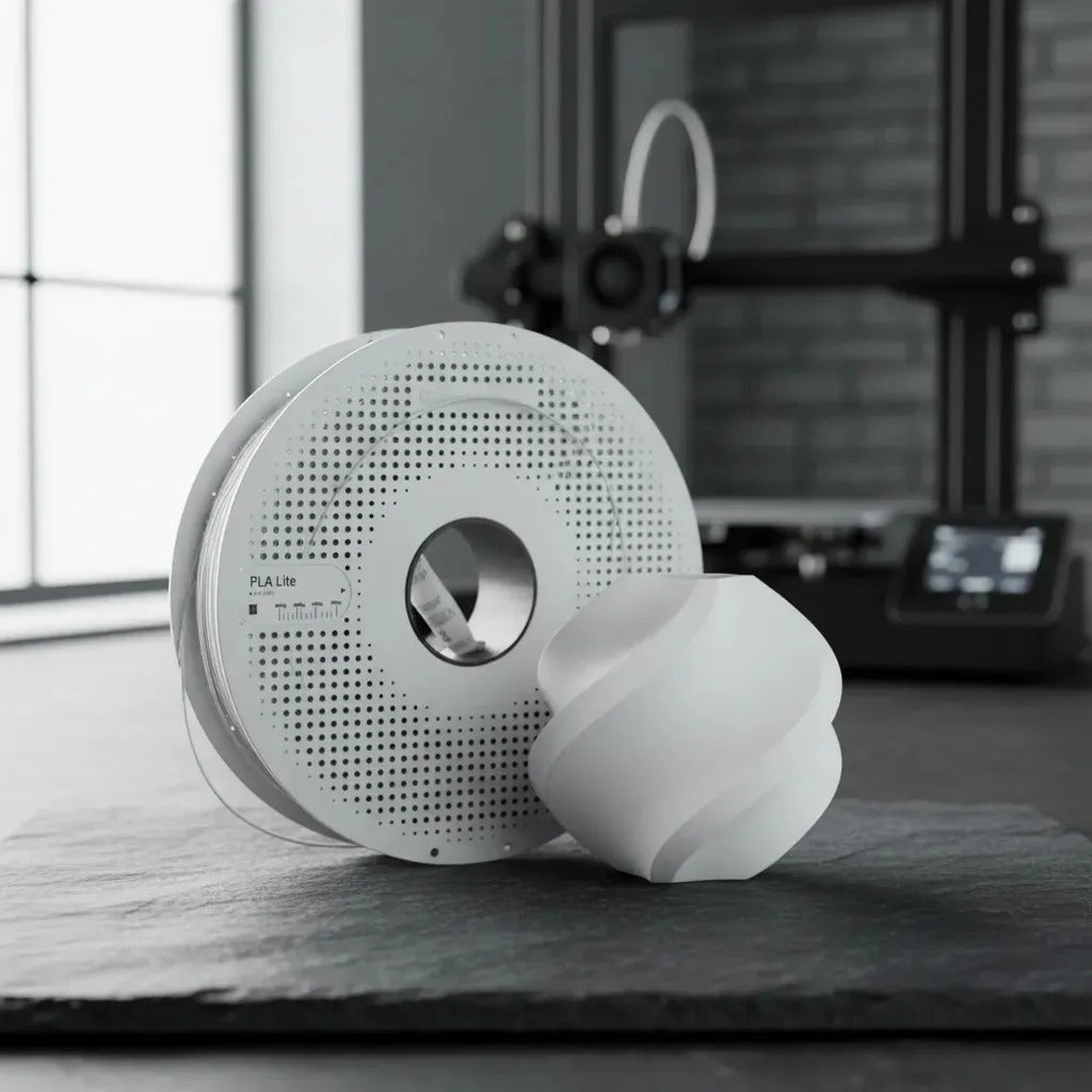 FILAM. 3D BAMBU PLA LITE BRANCO 1.75MM 1KG C/C RT