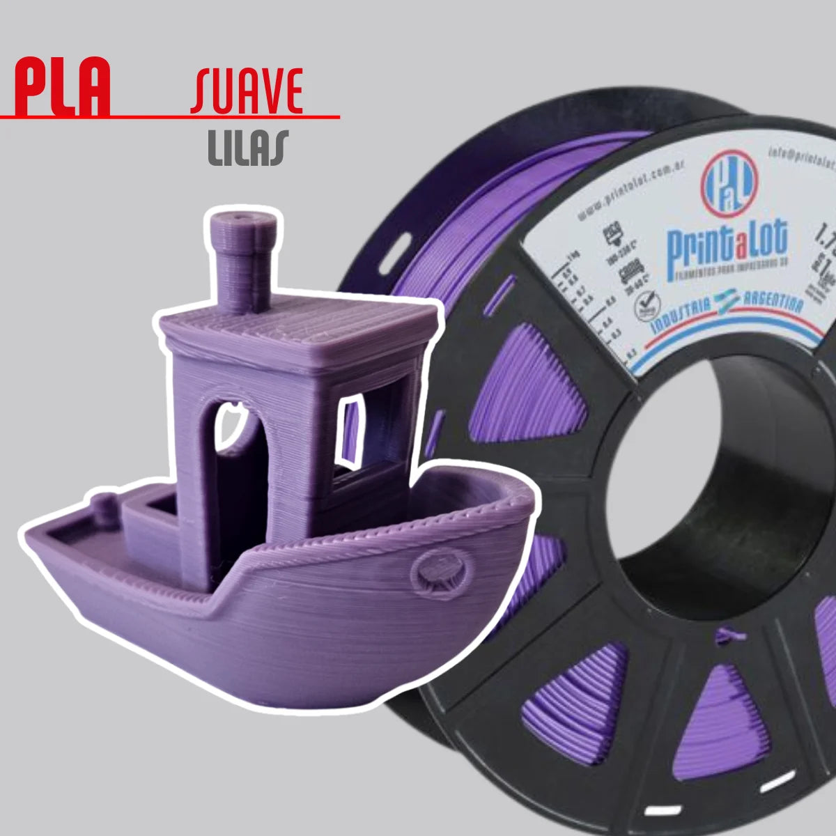 Filamento PLA Lilás 1,75mm 1Kg PrintaLot