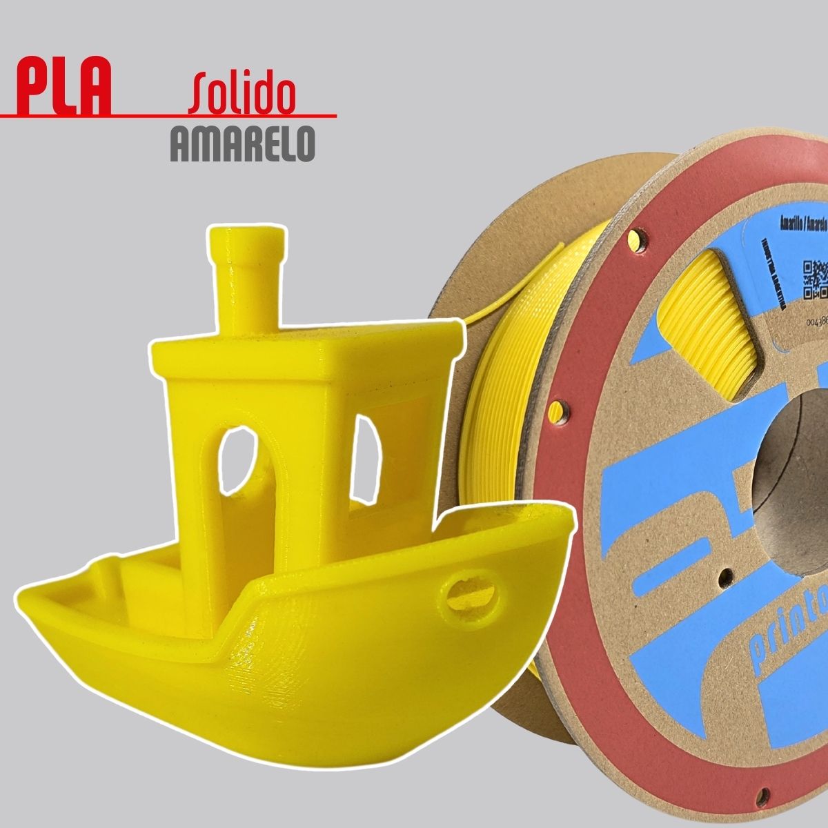 Filamento PLA Amarelo 1,75mm 1Kg PrintaLot