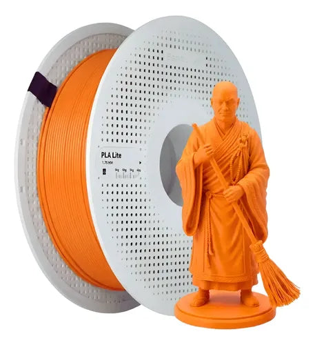 FILAM. 3D BAMBU PLA LITE LARANJA 1.75MM 1KG C/C RT