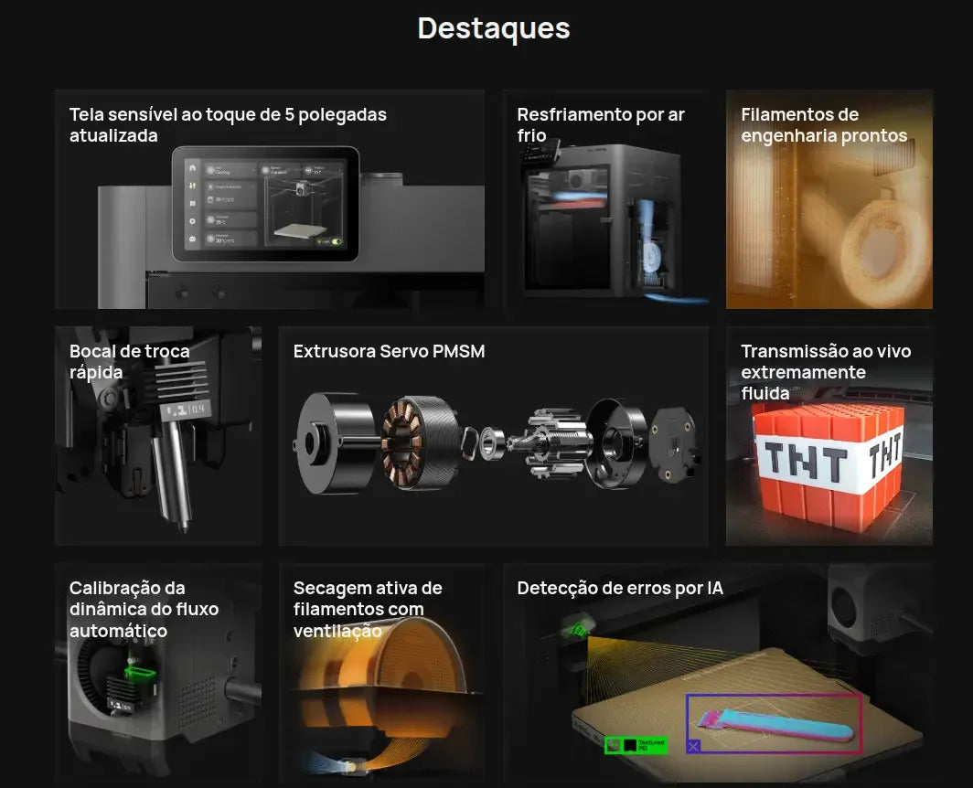 Impressora 3D Bambu Lab P2S + AMS 2 PRO - 110V