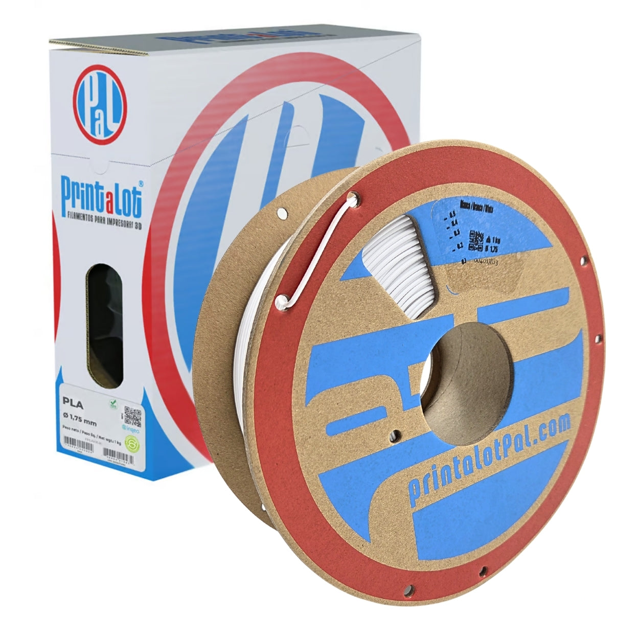 Filamento PLA Branco 1,75mm 1Kg PrintaLot