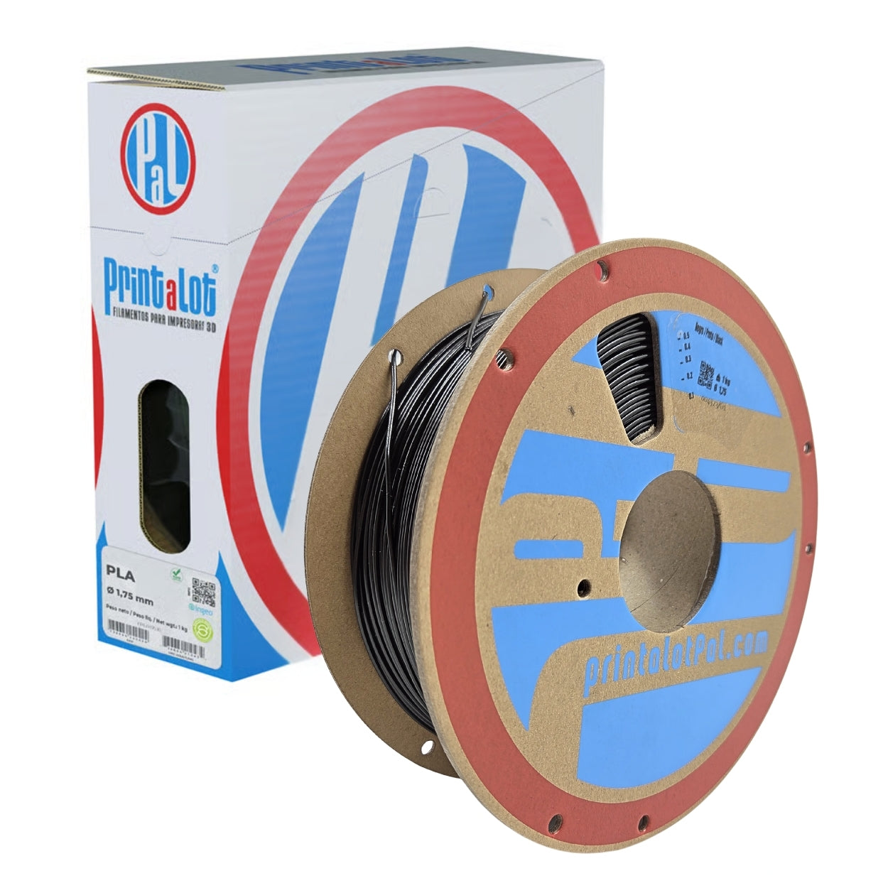 Filamento PLA Preto 1,75mm 1Kg PrintaLot