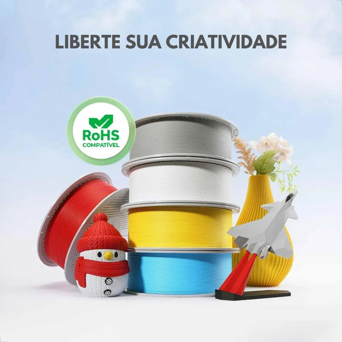 FILAM. 3D BAMBU PLA LITE AZUL 1.75MM 1KG C/C RT